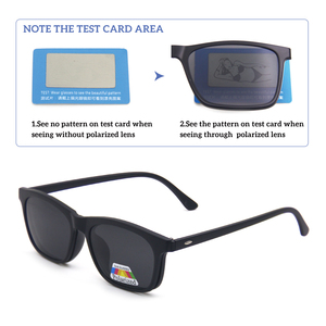 تخفيضات كبيرة نظارات شمسية مستقطبة للرؤية الليلية من TR ، نظارات 5 في 1 مطبوعة مغناطيسية بمشبك للرجال والنساء - Product Image 5