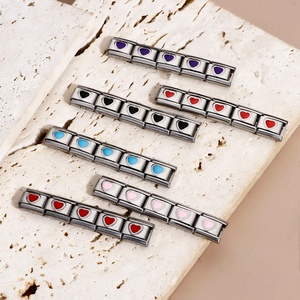 Pulsera de Acero Inoxidable Pulido de Alta Calidad con Dijes Italianos para Mujer, Herramienta de Apertura y Cierre, Venta al por Mayor - Product Image 3