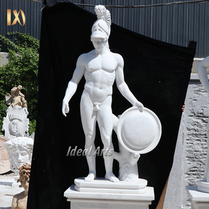 Statue d'Hercule en marbre blanc grandeur nature pour l'aménagement paysager de la propriété - Product Image 6