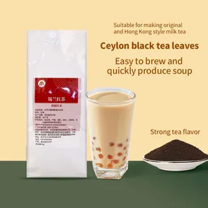 Wholesale Rfa Iso Haccp Halal Certification Ceylon Black Tea Sri Lanka Raw Material Bubble Tea Ingredients