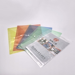 Trong suốt A4 sinh viên túi tài liệu với <span class=keywords><strong>PP</strong></span> nút văn phòng văn phòng phẩm cặp 209 thông tin Túi nộp hồ sơ sản phẩm - Product Image 1