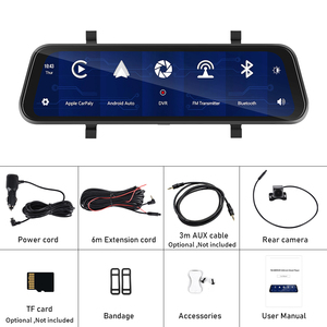 <span class=keywords><strong>Camera</strong></span> hành trình không dây Carlover V9 9.66 inch, hỗ trợ Carplay <span class=keywords><strong>Auto</strong></span>, <span class=keywords><strong>camera</strong></span> hành trình 4K, <span class=keywords><strong>camera</strong></span> lùi 1080P, tích hợp ADSA cho ô tô - Product Image 2