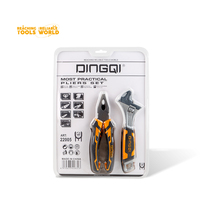 Dingqi outil professionnel 5 pièces ensemble de pinces coupantes pince à joint rainuré clé combinée ensemble d'outils à main