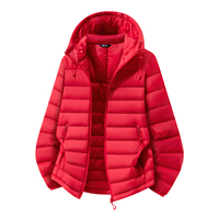 Veste d'hiver légère à capuche, chaude et élégante, avec rembourrage en duvet, un article tendance pour la saison hivernale