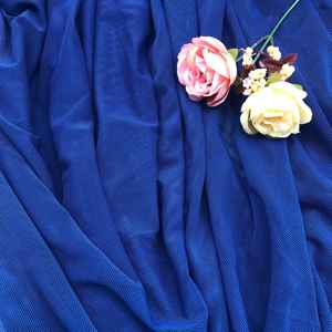 En Existencia, Tela Elástica de <span class=keywords><strong>Tul</strong></span> de Poliéster y Spandex, Suave, Elástica en 4 Direcciones, Color Blanco y Negro - Product Image 6