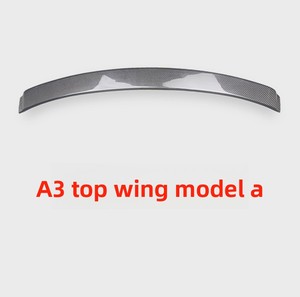 Aileron supérieur en fibre de carbone véritable pour Audi A3/A4/A5/A6L/S3/S4/A7L, pièces de modification, mise à niveau, décoration, Chine 2017-2024 - Product Image 4