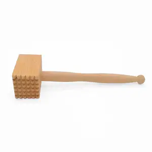 Martillo para carne de madera de haya, herramientas de madera para cocina, restaurante