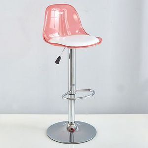 Taburete de Bar K, Diseño Moderno y Sencillo, Silla de Caja con Respaldo Ajustable en Altura, Taburete Elegante con Altura Ajustable - Product Image 1