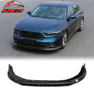 Lèvre de pare-chocs avant compatible avec Honda Accord 2023-2025 IKON V1 Style, imprimé fibre de carbone, PP 4 pièces, pièces auto de haute qualité, kit carrosserie - Product Image 1