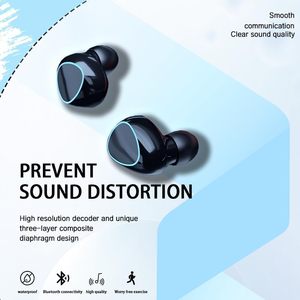 หูฟัง TWS แบบเสียบในหู เสียงสเตอริโอ HiFi คุณภาพสูง ลดเสียงรบกวน 9D กันน้ำ เหมาะสำหรับออกกำลังกาย ไม่ใช่ระบบตัดเสียงรบกวน - Product Image 2