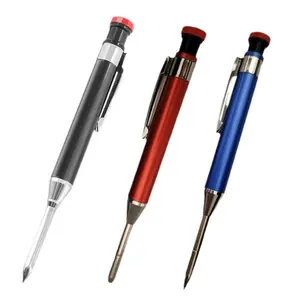 Металлическая ручка для деревообработки с глубокими отверстиями 2,8 мм Профессиональная инженерная ручка для деревообработки быстросохнущая маркерная ручка