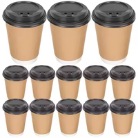 Personnalisable 90mm Diamètre Jetable Étanche Écologique Papier Tasse À Café Creative En Relief Bar Double Couche Personnalité