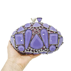 Women's Luxury Party <b>Clutch</b> Bag New Style Wedding Bridal Evening Bag Crystal Glass Rhinestone Square Handmade Purse Tanjing - Product Image 1
