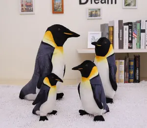 Özel 2020 popüler gerçekçi penguen oyuncak/yüksek kaliteli sevimli penguen peluş oyuncak/Park gerçek hayat dolması penguen oyuncak