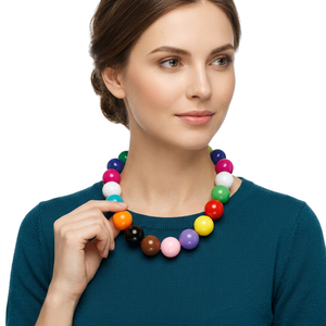 Cuentas de acrílico de plástico sólido de alta calidad, coloridas, 100 unidades, 20 mm, al por mayor, sueltas, certificadas por terceros, para uso en bolígrafos - Product Image 2