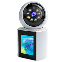 Caméra de surveillance intelligente Relee avec appel vidéo bidirectionnel, appel à une touche, écran intégré, 1080p, 2MP, pour maison intelligente / surveillance d'enfant, cloud