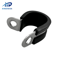 Collier de serrage en acier inoxydable 304 201 en acier doublé de caoutchouc P collier de serrage de type R avec caoutchouc epdm
