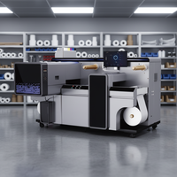 Imprimante d'étiquettes numérique haute précision tout-en-un et machine de découpe avec configuration de couleur UV330mm CMYK+W+V