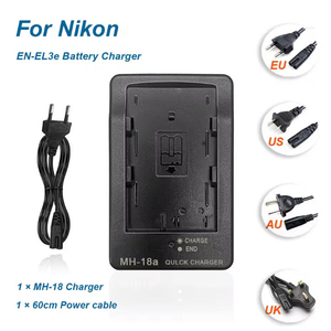 Cargador de Batería MH-18a EN-EL3e para Cámaras <span class=keywords><strong>Nikon</strong></span> D70, <span class=keywords><strong>D70S</strong></span>, D80, D80S, D90, D90S, D100, D200, D300, D300S, D700, G7X3, G5X, G9X, SX730 - Product Image 2