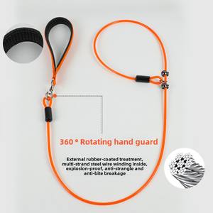 חובה כבדה אחת-חתיכה אחת חוט חוט חוט חוט כלב רצועה צווארון פיצוץ-הוכחה עבור כלבים קטנים בינוניים עבור אימון הליכה - Product Image 3