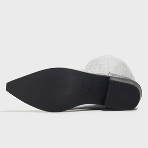 Nouvelles Bottes Dorées Mi-Mollet à Motif Léopard pour Femme, Style Western, Fermeture Éclair, pour Tenues de Soirée Automne-Hiver 2025 - Product Image 6