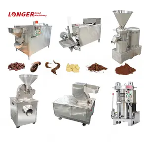 Volledige Set Mini Cacao Drank Proces Machine Complete Lijn Produceren Cacao Poeder