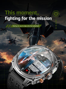 iOS対応 大容量バッテリー 1.75インチ AMOLED ビジネス スポーツ スマートウォッチ 防水IP68 メンズ スマートウォッチ - Product Image 5