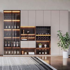 Buffet de salon/cave à vin sur mesure de haute qualité avec finition sans peinture, conception gratuite, fabricant direct - Product Image 1