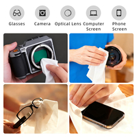 GiAi Taşınabilir Kamera Lens Temizleme Seti Ultra İnce Mikrofiber Bez Nano Temizleyici, Kamera Lensi, Cep Telefonu, Tablet, Saat Ekranı için