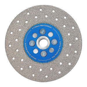 Disque de meulage diamanté industriel Rontek de 115 mm pour carreaux de porcelaine, granit, marbre, céramique, <span class=keywords><strong>avec</strong></span> tige de coupe 5/8-11 - Product Image 1
