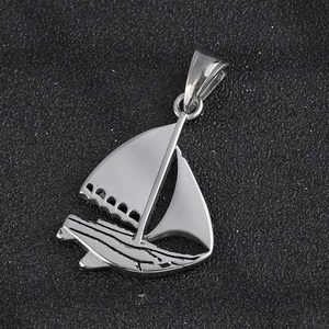 Nuevo y Moderno Colgante de Barco de Vela de Acero Inoxidable Estilo Antiguo, Accesorio de Moda - Product Image 4