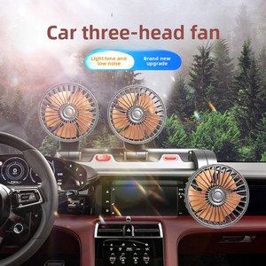 General <span class=keywords><strong>Electric</strong></span> Ventilateur de voiture <span class=keywords><strong>12V</strong></span>/24V Grand ventilateur à trois têtes avec <span class=keywords><strong>clip</strong></span> pour voitures et camions - Product Image 2