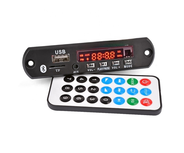 Bluet MP3 Decoder Bluet Audio Decoder Board Support AUX USB TF Card Remote Decoding Car Accessories