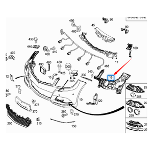 Oem 2048854165 hoặc 2048854265 cản trước bên trong lót khung giá cho Mercedes <span class=keywords><strong>Benz</strong></span> C-Class w204 - Product Image 4