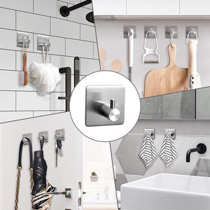 <span class=keywords><strong>Set</strong></span> di 5 Pezzi per <span class=keywords><strong>Bagno</strong></span> in Acciaio Inox da Parete: Porta Carta Igienica, Porta Asciugamani, Appendiabiti - Bestseller - Product Image 6