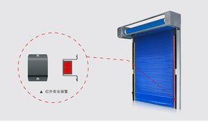 Industrielle Reinraum-Hochgeschwindigkeits-PVC-Tür mit Thermoisolierung und Elektrischer Seitenöffnung für Kühlhäuser - Product Image 3