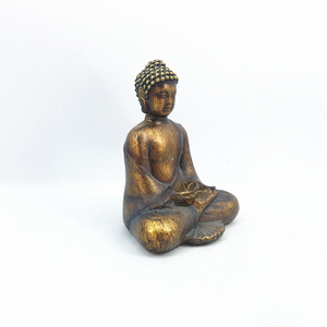 カスタマイズ可能な黄金の樹脂座っている瞑想禅仏<span class=keywords><strong>Shakyamuni</strong></span>像 - Product Image 2