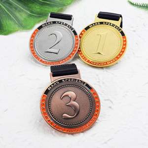 Custom Medal <b>Metal</b> Zinc Alloy Die Casting Round 3 Colors Enamel Medal 1st 2nd 3rd Place Embossing Award Medals Custom - Product Image 4