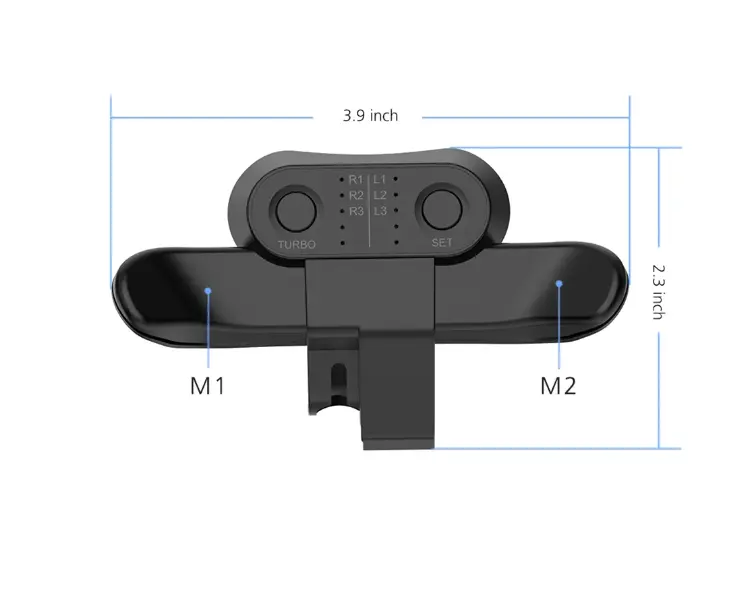 Joystick Game Controller Clé arrière Clip transfrontalier Plug Play Adaptateur d'extension arrière pour PS4