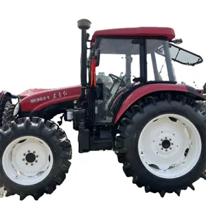 Equipamento agrícola de trator usado 4WD usado YTO 90HP Trator de rodas usado da China, envio para todo o mundo