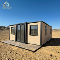 Mobil-home préfabriqué de 20 pieds, unité de logement préfabriquée pour villa, dortoir, campement résidentiel temporaire, maison conteneur