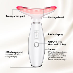 SHOmfrs alat peremajaan leher, dengan EMS & LED terapi cahaya foton untuk garis halus & Perawatan Kulit - Product Image 5