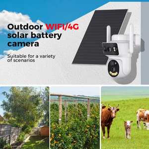 Cámara Solar Exterior de Doble Lente con Tarjeta SIM 4G, Visión Nocturna en Color PIR, Cámara de Seguridad Inalámbrica con Energía Solar y Batería - Product Image 4