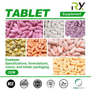 Suplemento OEM <span class=keywords><strong>en</strong></span> Tabletas Multivitamínicas, Vitamina B, B6, B12, D3, K2, Calcio, Magnesio, Zinc, Tabletas de Vitamina C Herbales Masticables y Disolubles - Product Image 1