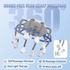 Masseur électrique du cuir chevelu Phenitech avec 5 modes, masseur de tête, gratte-tête avec thérapie par lumière rouge - Product Image 4