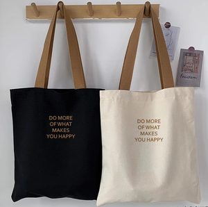 Sacs promotionnels OEM à bas prix Sac en toile de coton recyclable Sacs à provisions pliables avec logos - Product Image 5