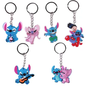 Custom PVC 2D/3D Rubber Plastic Anime Designer Crystal Cat KeyChain Metal Key Chains Accessories For Kids Gifts Custom Logo