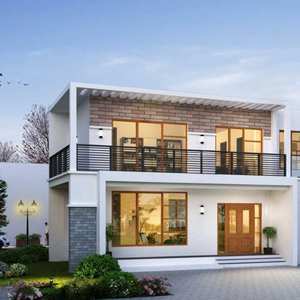 Nuova Casa Prefabbricata <span class=keywords><strong>in</strong></span> Stile Cinese con Struttura Pesante <span class=keywords><strong>in</strong></span> <span class=keywords><strong>Acciaio</strong></span> per Camere da Letto Ville Hotel e Appartamenti - Product Image 2