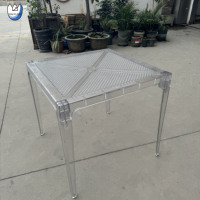 Youyizuo empilable Banquet fête Transparent incassable chaise Transparent clair acrylique Table pieds Table pièce centrale mariage