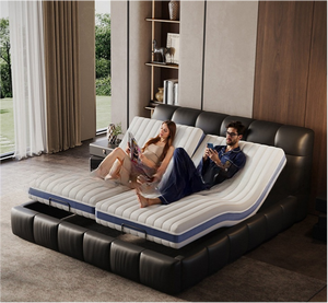 <span class=keywords><strong>Cadre</strong></span> <span class=keywords><strong>de</strong></span> <span class=keywords><strong>lit</strong></span> électrique intelligent flottant entièrement automatique HOT 1m8 en acier inoxydable, <span class=keywords><strong>lit</strong></span> double réglable en apesanteur pour petits espaces - Product Image 4